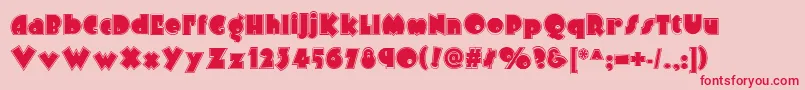 Arbuckle Inline Nf Font – Red Fonts on Pink Background