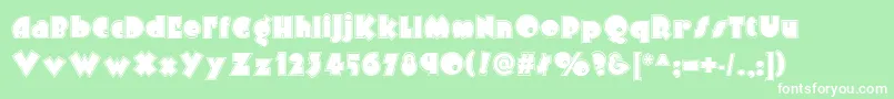 Arbuckle Inline Nf Font – White Fonts on Green Background