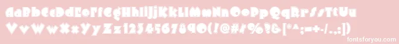 Arbuckle Inline Nf Font – White Fonts on Pink Background