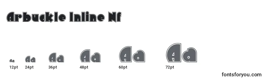 Размеры шрифта Arbuckle Inline Nf