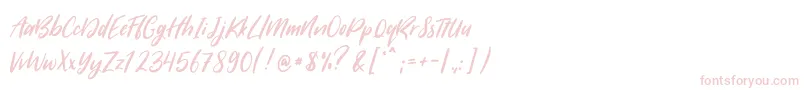 SugarstylemillenialRegular-Schriftart – Rosa Schriften auf weißem Hintergrund
