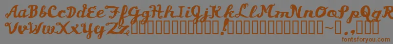 Asswipe Font – Brown Fonts on Gray Background