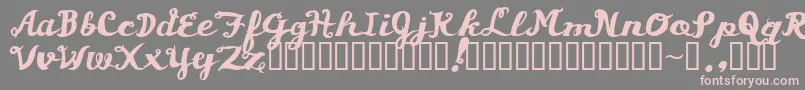 Asswipe Font – Pink Fonts on Gray Background