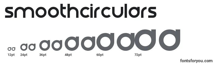 SmoothCirculars Font Sizes