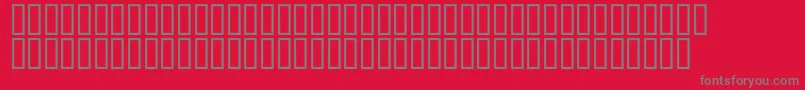 McsAlmaalimHighItalic-Schriftart – Graue Schriften auf rotem Hintergrund