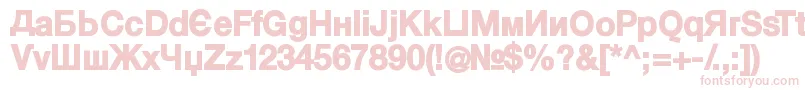 KyrillasansserifBlack Font – Pink Fonts on White Background