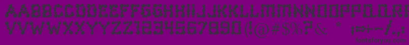 Ballbearings-Schriftart – Schwarze Schriften auf violettem Hintergrund