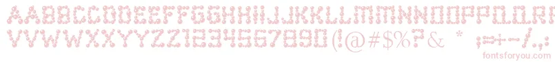 Ballbearings Font – Pink Fonts on White Background