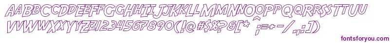 AdventureHollow Font – Purple Fonts on White Background