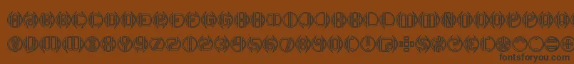 DoubleBogeyBrk Font – Black Fonts on Brown Background
