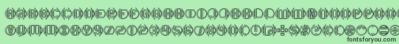 DoubleBogeyBrk Font – Black Fonts on Green Background