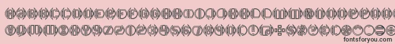 DoubleBogeyBrk Font – Black Fonts on Pink Background