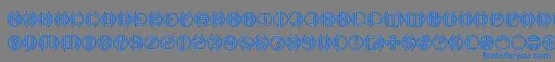 DoubleBogeyBrk Font – Blue Fonts on Gray Background