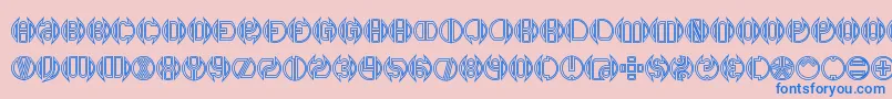 DoubleBogeyBrk Font – Blue Fonts on Pink Background