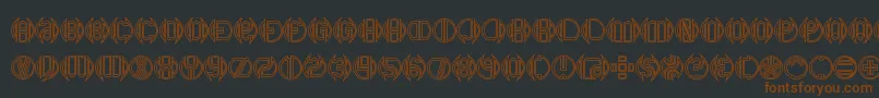 DoubleBogeyBrk Font – Brown Fonts on Black Background