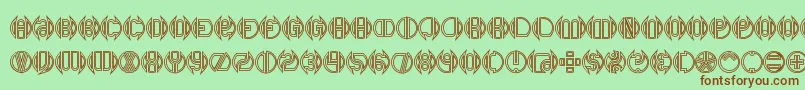 DoubleBogeyBrk Font – Brown Fonts on Green Background