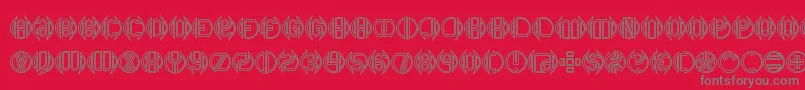 Шрифт DoubleBogeyBrk – серые шрифты на красном фоне