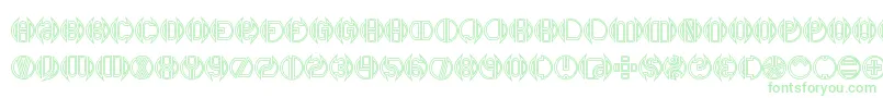 DoubleBogeyBrk-Schriftart – Grüne Schriften