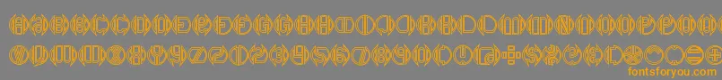 fuente DoubleBogeyBrk – Fuentes Naranjas Sobre Fondo Gris