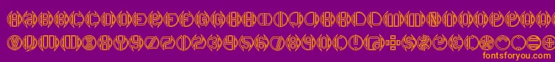 DoubleBogeyBrk Font – Orange Fonts on Purple Background