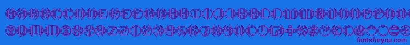 DoubleBogeyBrk Font – Purple Fonts on Blue Background