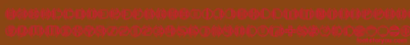 DoubleBogeyBrk Font – Red Fonts on Brown Background