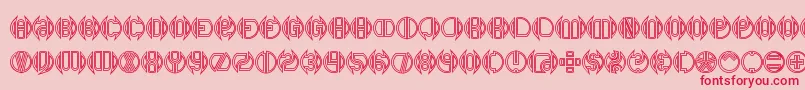 DoubleBogeyBrk Font – Red Fonts on Pink Background