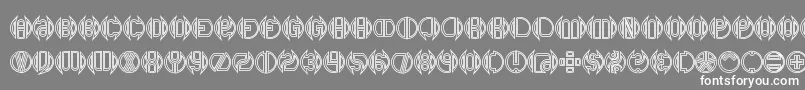DoubleBogeyBrk Font – White Fonts on Gray Background
