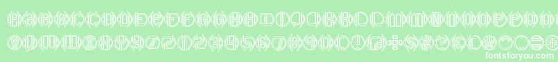 DoubleBogeyBrk Font – White Fonts on Green Background