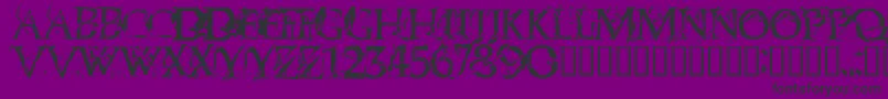Blasphem Font – Black Fonts on Purple Background
