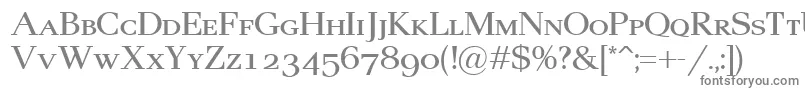 フォントPax2Sc – 白い背景に灰色の文字