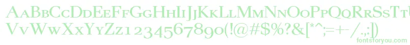 Pax2Sc Font – Green Fonts on White Background