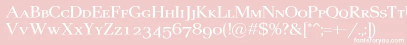 Pax2Sc Font – White Fonts on Pink Background