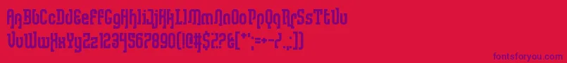 LullabyWeight-fontti – violetit fontit punaisella taustalla