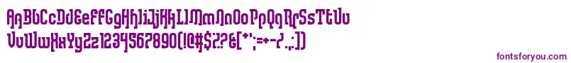 LullabyWeight Font – Purple Fonts on White Background