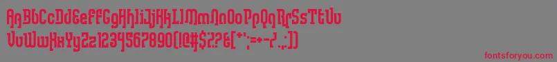 LullabyWeight Font – Red Fonts on Gray Background