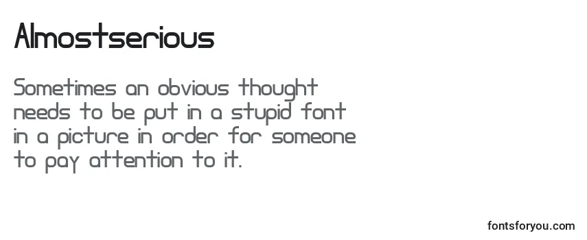 Almostserious Font
