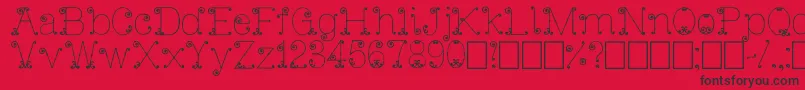 IronGate Font – Black Fonts on Red Background