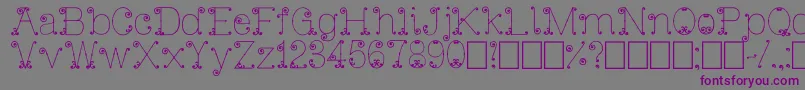 IronGate Font – Purple Fonts on Gray Background