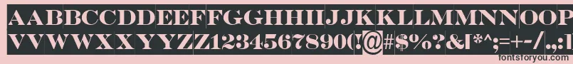 ASerifertitulsl Font – Black Fonts on Pink Background