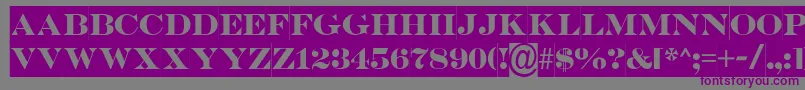 ASerifertitulsl Font – Purple Fonts on Gray Background