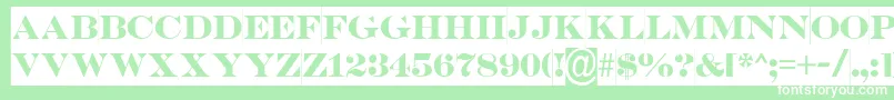 ASerifertitulsl Font – White Fonts on Green Background
