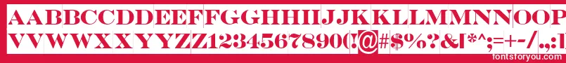 ASerifertitulsl Font – White Fonts on Red Background