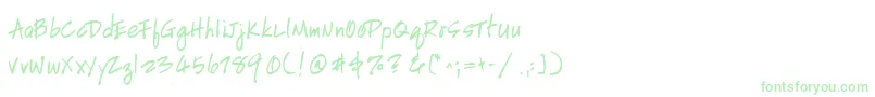 HandscriptleftyBold-Schriftart – Grüne Schriften