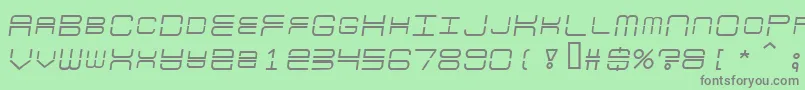 Escapade Font – Gray Fonts on Green Background