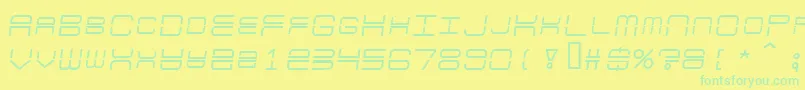 Escapade Font – Green Fonts on Yellow Background