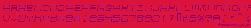Escapade Font – Purple Fonts on Red Background