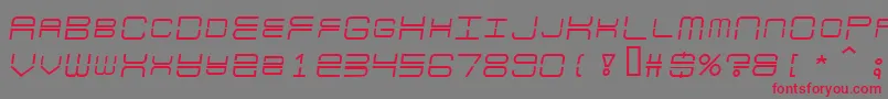 Escapade Font – Red Fonts on Gray Background