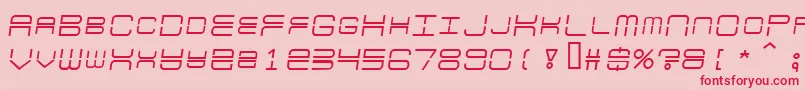 Escapade Font – Red Fonts on Pink Background