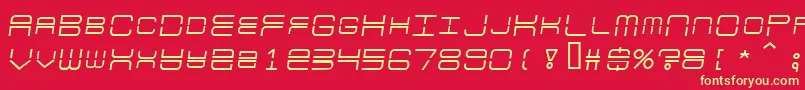 Escapade Font – Yellow Fonts on Red Background